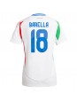 Italia Nicolo Barella #18 Bortedrakt Dame EM 2024 Korte ermer